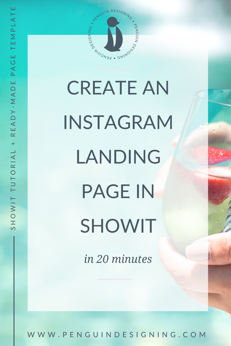 Create an Instagram landing page in Showit in 20 minutes, and grab a ready made template!