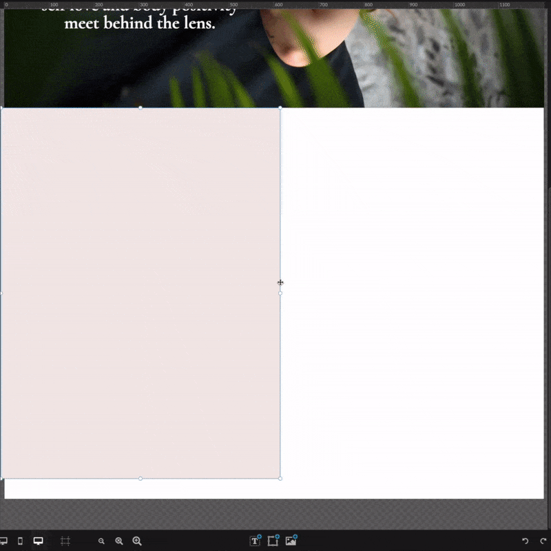 Video of Penguin Designing designing a custom boudoir website inside of Showit