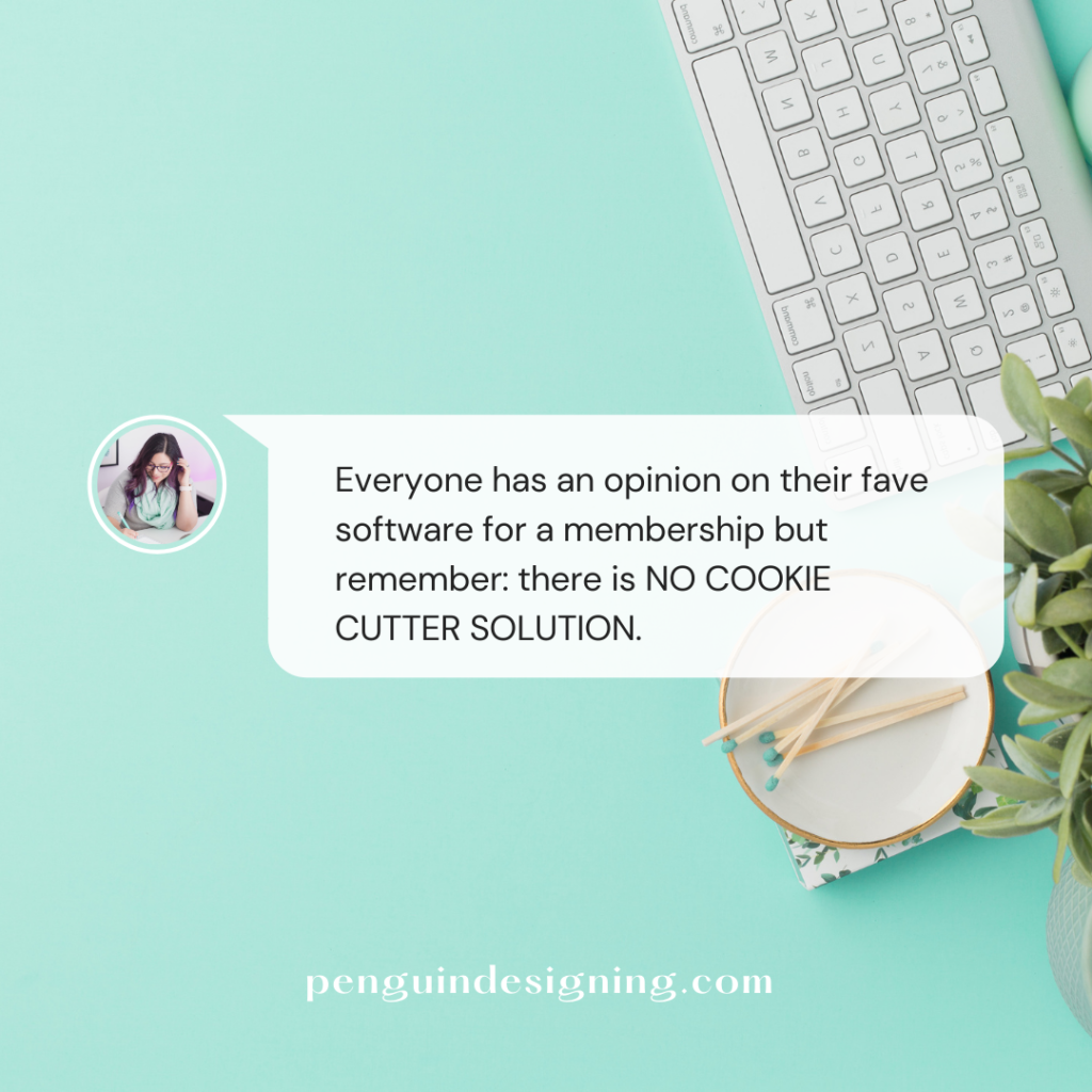 Everyone has an opinion on their favorite software for a membership but remember: there is no cookie cutter solution