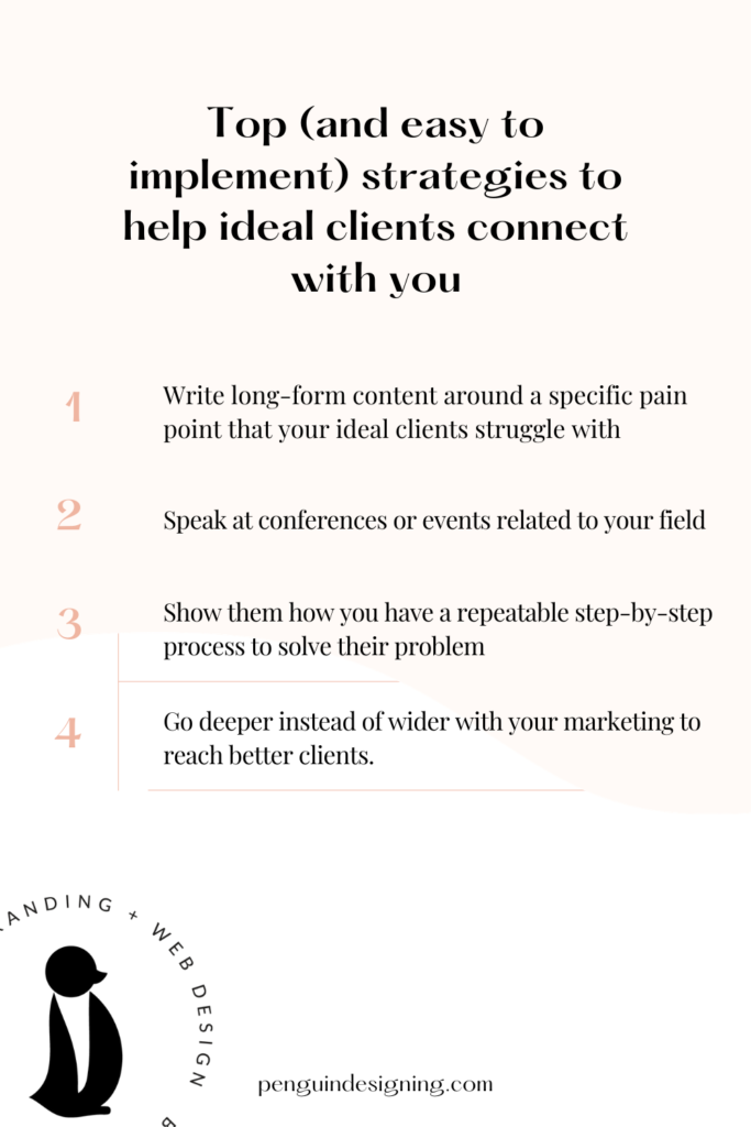 Top strategies to help ideal clients connect with you
