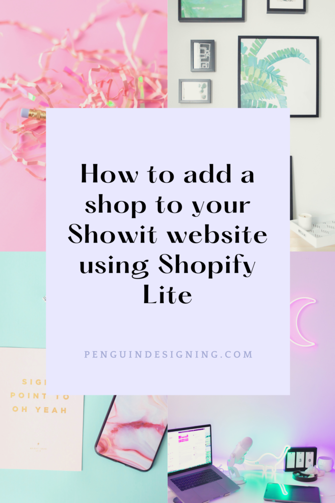 How to add a shop to your Showit website using Shopify Lite