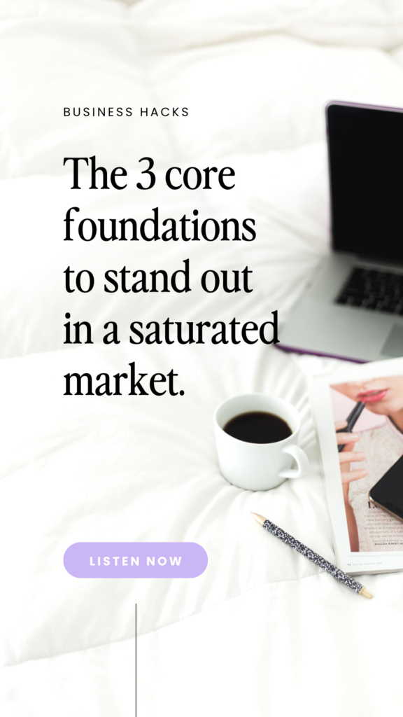There are three core foundations that can help you stand out in a saturated market. These factors have a significant impact on how people view your business and can be critical in helping you differentiate your company from other online businesses.
