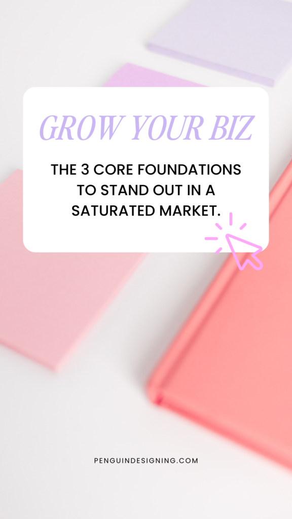 A saturated market can be difficult to stand out in, but there are three core foundations that can be helpful in differentiating your company from the competition. These three things have a significant impact on how people perceive your business and can be instrumental in standing out.