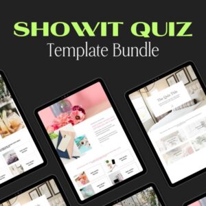 Showit Quiz Template Bundle