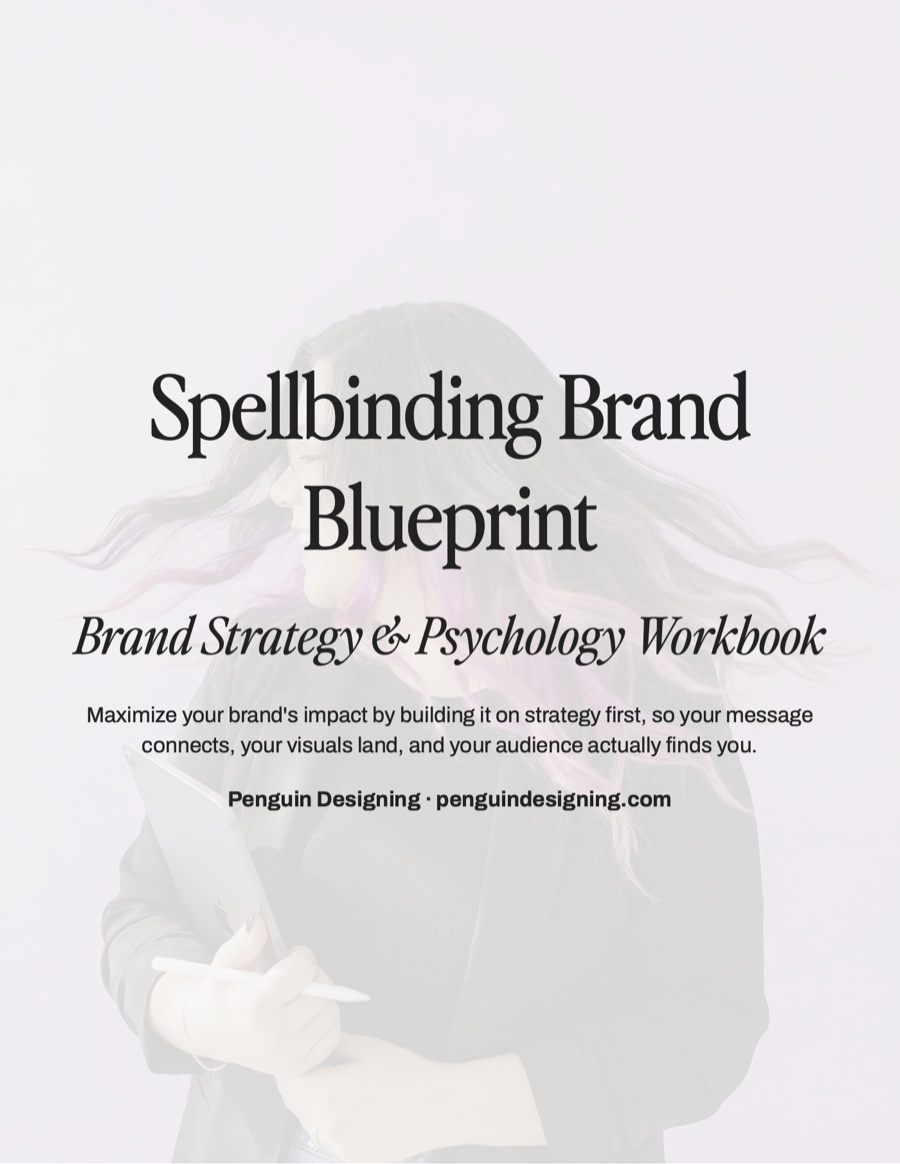 Cover of the Spellbinding Brand Blueprint Brand Strategy and Psychology Workbook