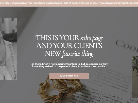 Long sales page demo